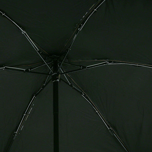 Зонт-мини механический Орнамент ткань эпонж (полиэстер) + черное УФ-покрытие, 6 лучей, д/купола 90см, 5 сложений, 17см в сложенном виде, механизм против ветра, пластмассовая ручка, цвет черный, коричневый кант, 225гр (Китай) - Домашняя Мода фото 6