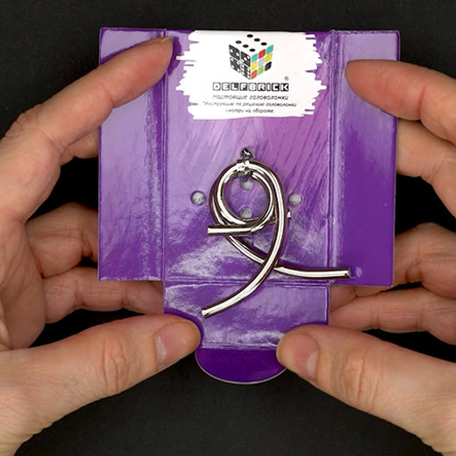 DELFBRICK DLM-20 Головоломка металлическая 1 шт Петельки 2 элемент