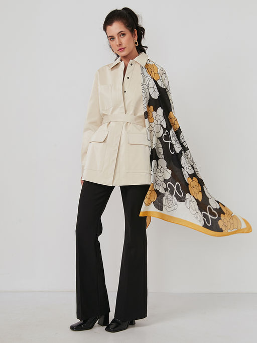 Большой, мягкий, тонкий и очень нежный двусторонний палантин - Tantino фото 4