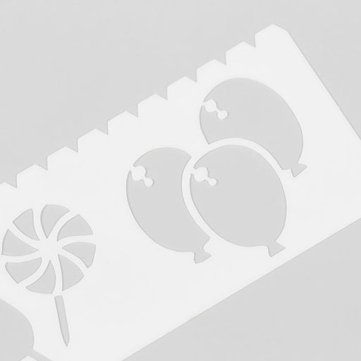 Трафарет с фигурным краем «Праздничная вечеринка», набор 8 шт., 18.3×5.5 см