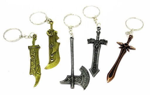 Цена за 2 шт.Брелок металл. "Холодное оружие" (KL-1607)