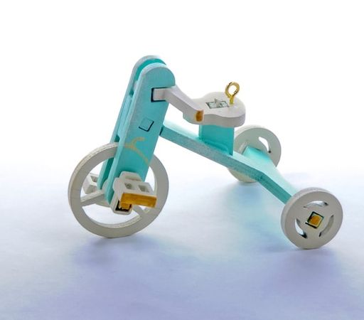 Елочная игрушка - Детский велосипед 56GG64-25804 Classic - Idh фото 2