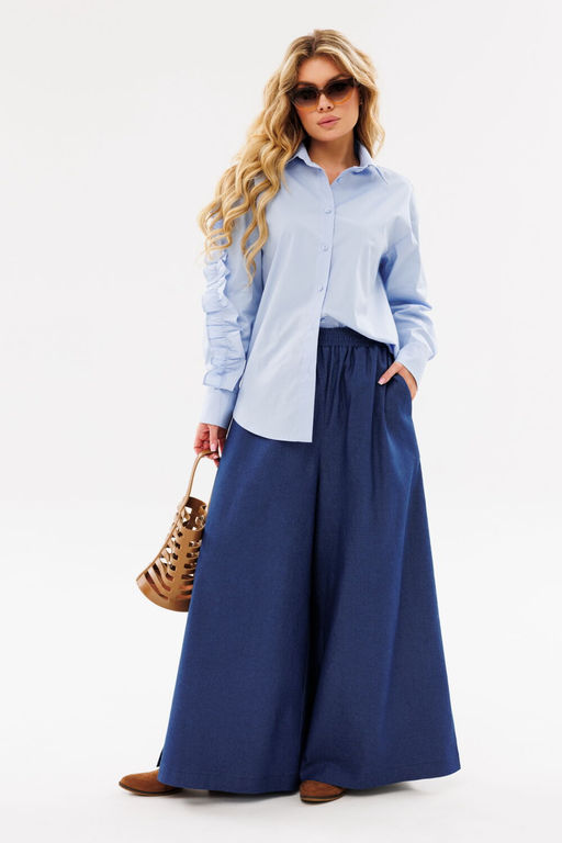 Рубашка AmberA 1097 голубой