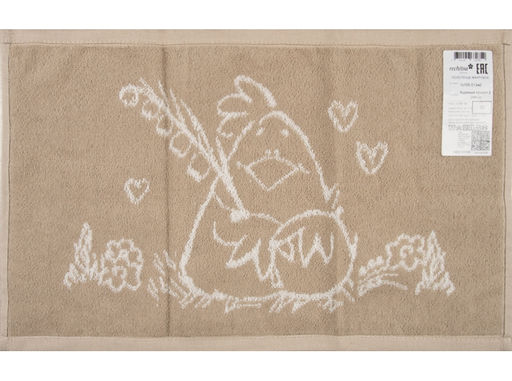 1с105.513ж2 Куриный привет 2 (лен3) Полотенце махровое 50х30 см