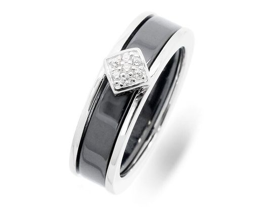 Кольцо из серебра керамика, МКВ64