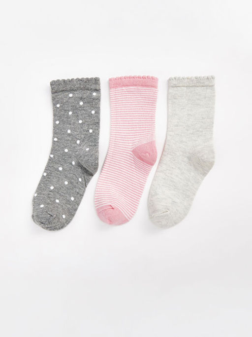 K?z ?ocuk Soket ?orap 3l? - Waikiki фото 2