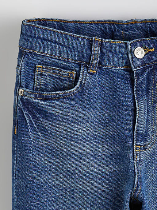 Straight Fit K?z ?ocuk Jean Pantolon