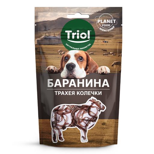 Лакомство для собак PLANET FOOD Трахея баранья в колечках, 25г