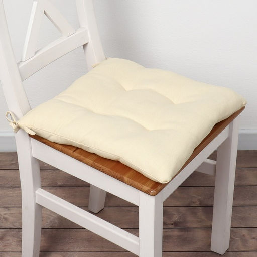 Подушка на стул «Этель» Home, 42×42 см, бежевая