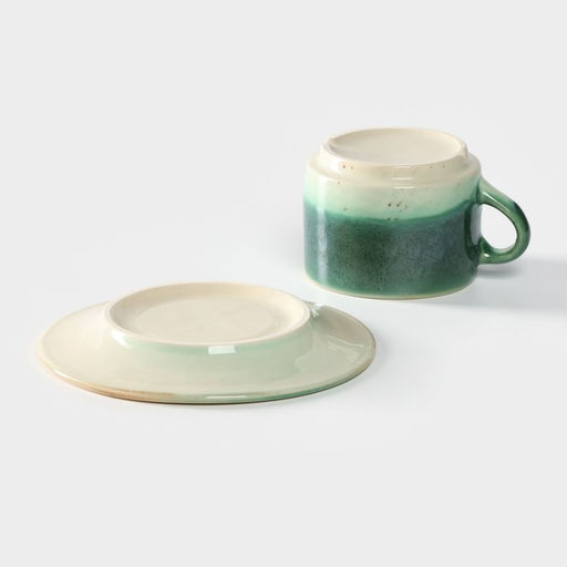 Чайная пара Erboso reattivo: чашка 200 мл с блюдцем d=15.5 см