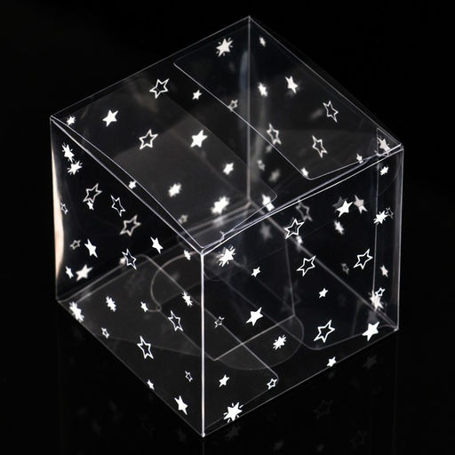 Цена за 5 шт. Складная коробка из PVC Звездопад, 7 х 7 х 7 см - UPAK LAND фото 2