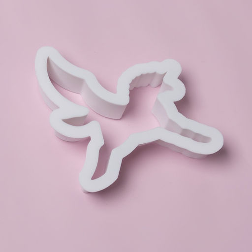 Формы для печенья Доляна «Праздник единорога», набор 8 предметов, 9×6×1.5 см, пластик, белые