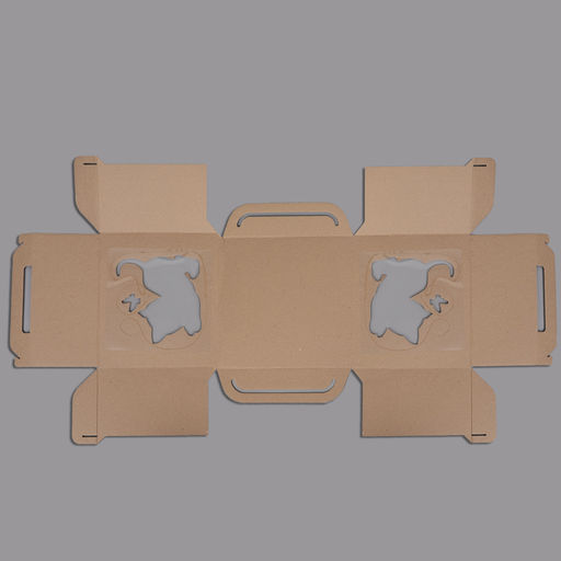 Цена за 5 шт. Кондитерская упаковка Котенок, 2 окна, белая, 35 х 35 х 31 см - UPAK LAND фото 8