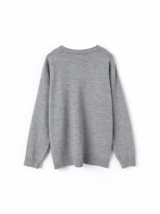 Джемпер женский MINAKU: Knitwear collection, светло-серый, размер 46-48  фото 33