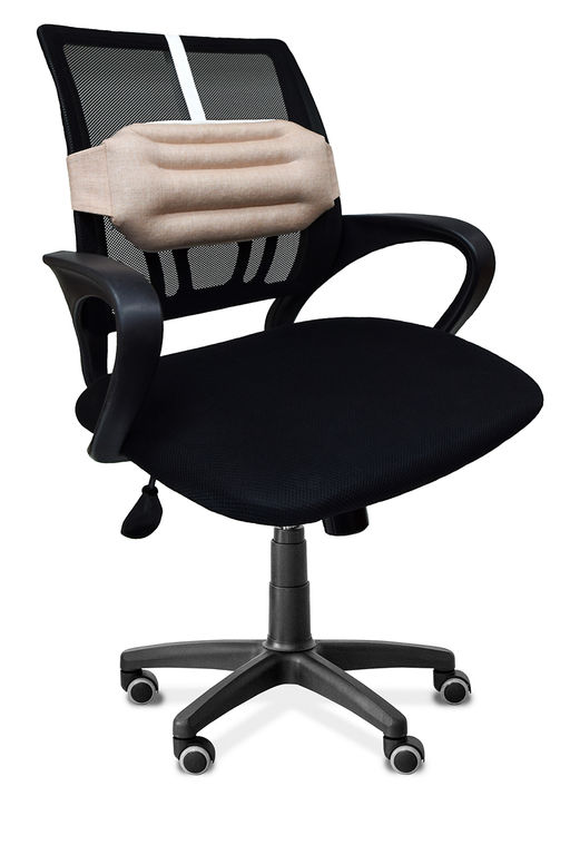 Подушка под спину Офис Крафт с лузгой гречихи