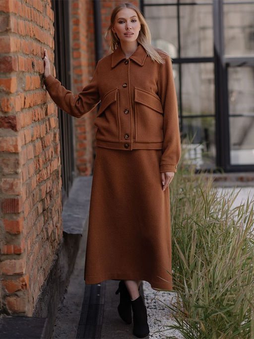 шерсть 60%, вискоза 40% юбка - Волтри фото 3