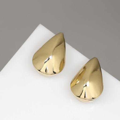 Серьги металл Богема капля, цвет золото - Qf фото 2