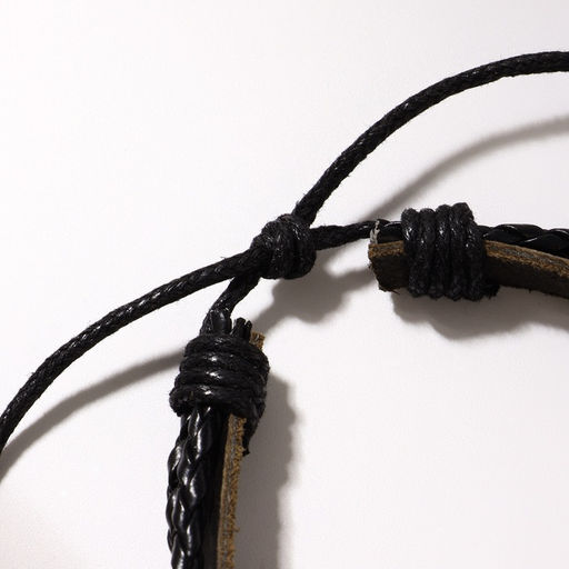 Цена за 2 шт. Браслет кожа «Стиль» сердце, чёрно-красный, d=7 см