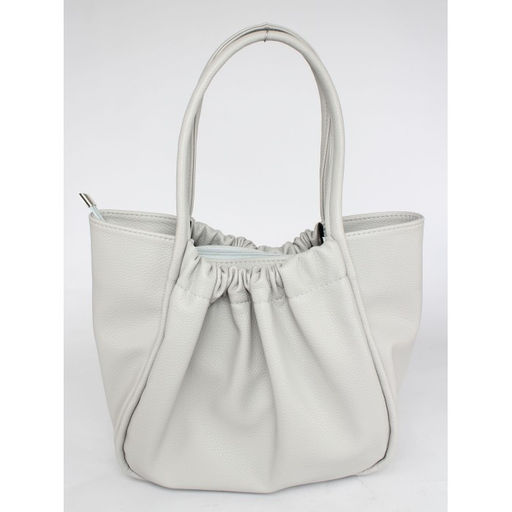 Сумка женская искусственная кожа ADEL-285, 3отд.2внут.карм. плечевой ремень, серый св флотер 259823 - Adelia фото 2