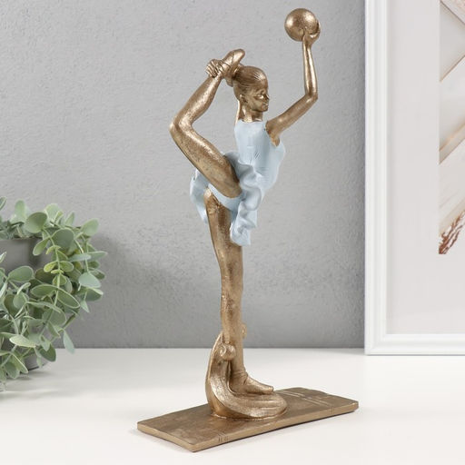 Фигура полистоун «Гимнастка с мячом», 17×9×31 см