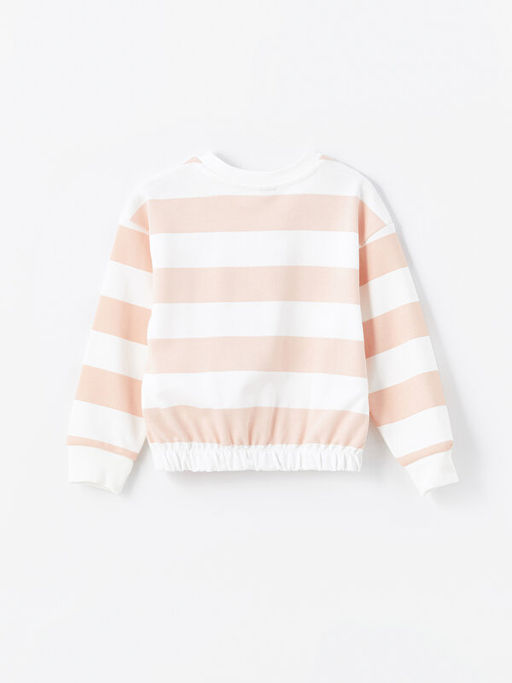 Bisiklet Yaka ?izgili Uzun Kollu K?z ?ocuk Sweatshirt - Waikiki фото 2