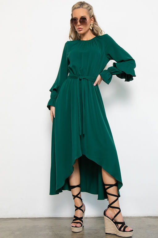 Платье Манящий аромат (изумрудный) - Эльза фото 3