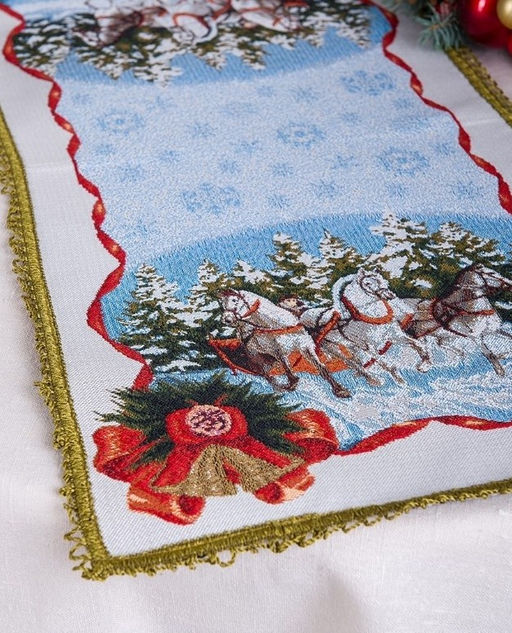 Тройка Дед Мороз- гобеленовая салфетка - Гобеленглавснаб фото 2