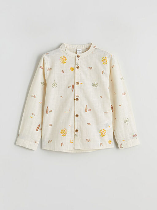 Hakim Yaka Erkek ?ocuk Poplin G?mlek