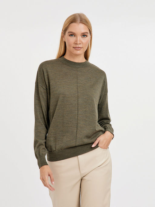 джемпер женский из шерсти со спущенной линией плеча - Glenfield фото 7