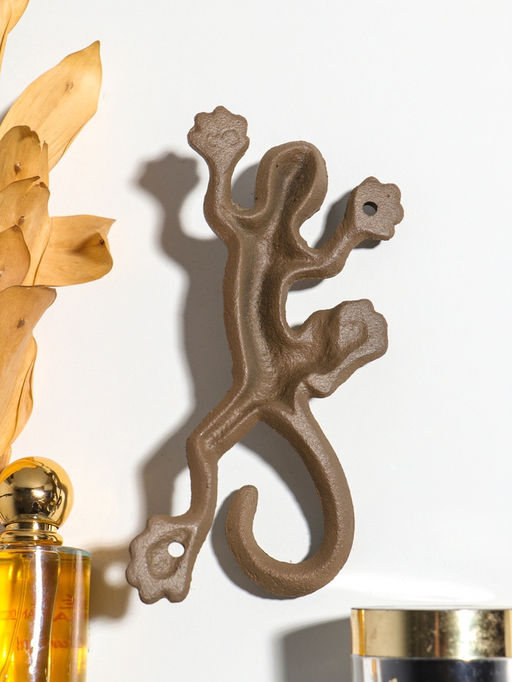 Крючок декоративный чугун "Ящерка" 18,8х10х4 см