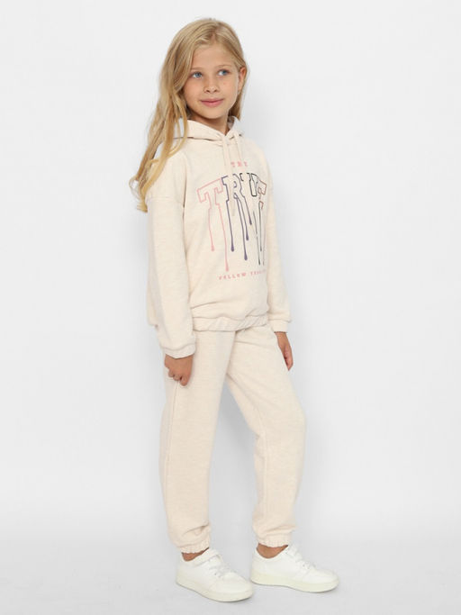 CRB wear/CWJG 70449-13-390 Брюки для девочки,бежевый меланж/Ex.Cherubino  фото 4