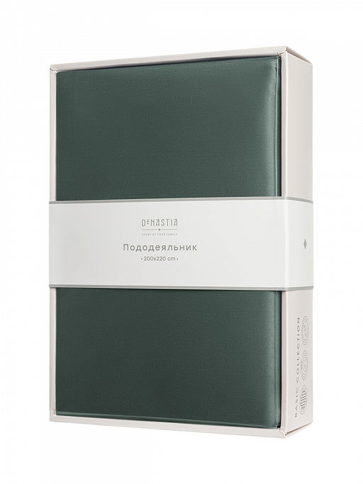 Пододеяльник сатин 200x220 зеленый сатин - Denastia фото 4
