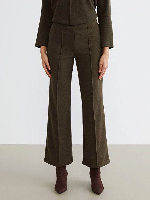 Beli Lastikli Kad?n Triko Pantolon