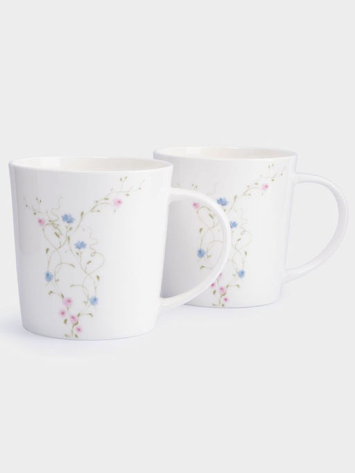 Кружка, 450 мл, 2 шт, фарфор F, белая, Цветы, Gentle garden - Anna lafarg фото 9