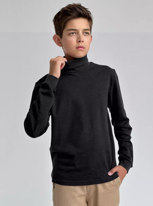 CRB wear/CWJB 63154-12 Водолазка для мальчика,темно-серый меланж/Ex.Cherubino