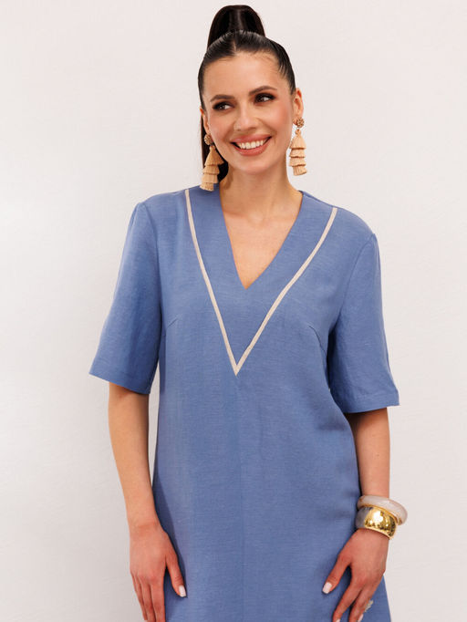 Платье Galean Style 1006 синий