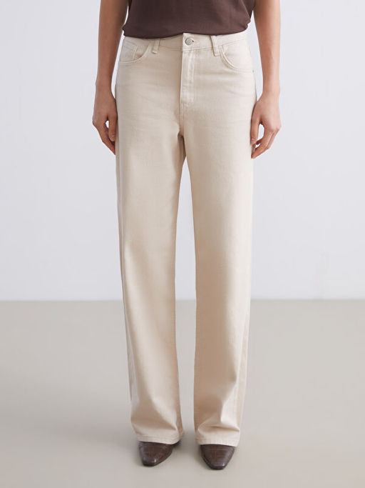 Straight Fit Kad?n Jean Pantolon