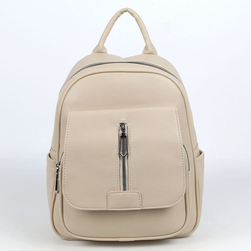 Женский рюкзак из эко кожи Z166-5 Светлый Хаки - Cidirro фото 2