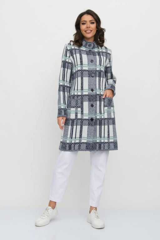 ЗЛАТА Кардиган В 1579/сине-мятный