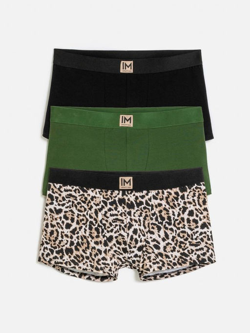 33104130007 Трусы боксер муж.в наборе из 3 шт Jake леопардовый принт - Infinity Lingerie фото 6