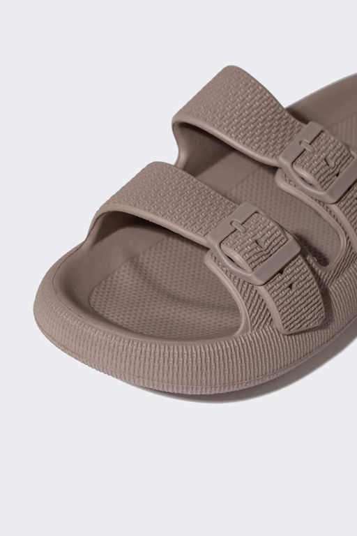 Мужские тапочки Eva с двойной полоской на высокой подошве - Defacto фото 5