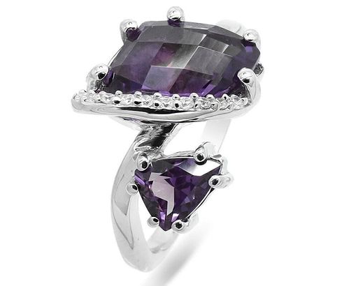 Кольцо из серебра синт.александрит, Даниэль