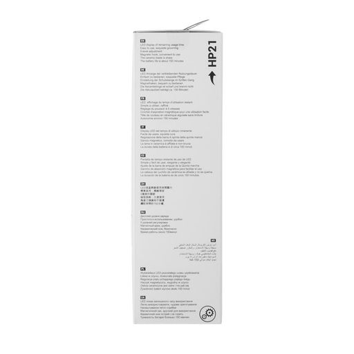 Машинка для стрижки Hoco HP21, 4 насадки, 3/6/9/12 мм, от АКБ, чёрная