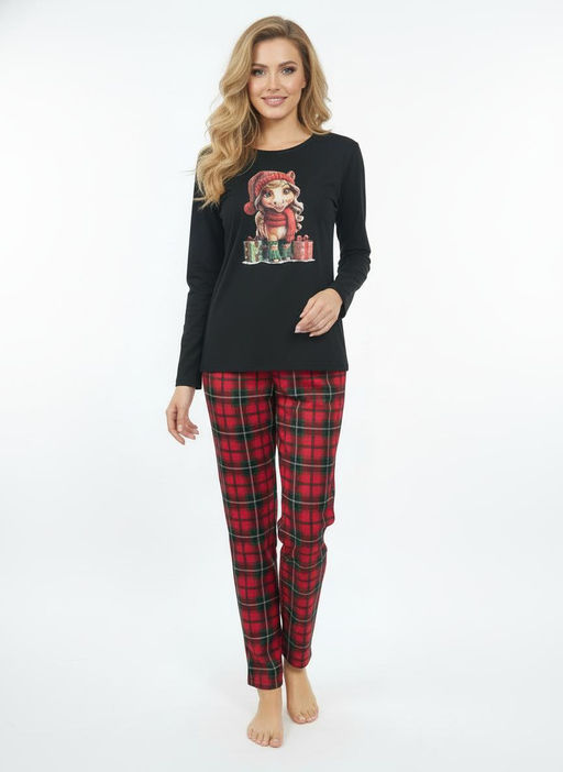 Пижама Рада, трикотаж - Малина фото 4