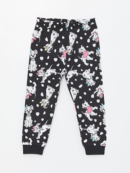 Beli Lastikli Bask?l? K?z Bebek Pijama Alt