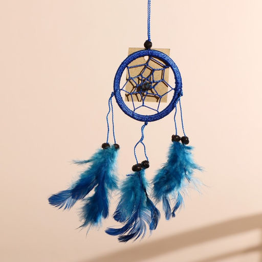 Ловец снов «Гармония», 6×0.5×20 см, синий