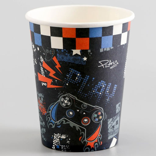 Стаканы бумажные одноразовые «Джойстик», 6 шт.