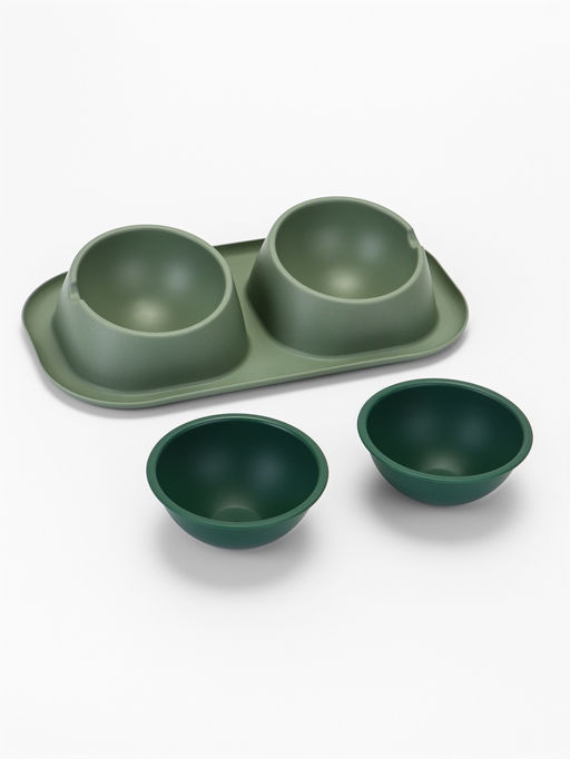 Миска для животных Дубль Мини 0.2 л, Soft-touch, изумруд - Simaland фото 2