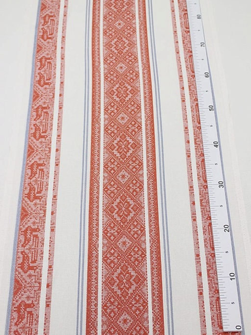 Холст полотенечный жаккард Вышивка цв.красный, ш.0.5м, лен-30%, хлопок-70%, 210гр/м.кв - Купава фото 4