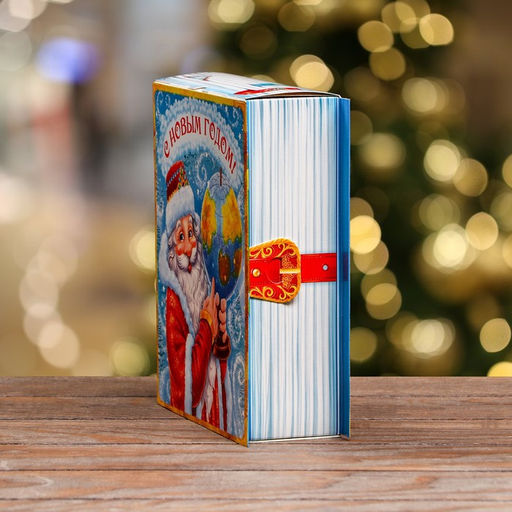 Цена за 5 шт. Подарочная коробка Книга с Дедом Морозом 19 х 6,5 х 22 см - Simaland фото 4